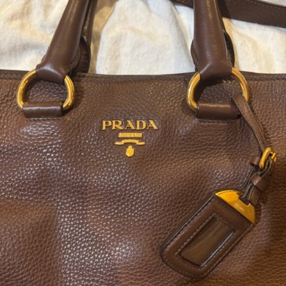 [Very good condition] Authentic Prada Should Bag _Dark Brown - Picture 8 of 8